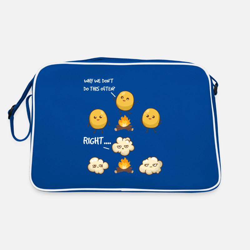 Popcorn Camping Funny Quote Popcorn Retro Bag