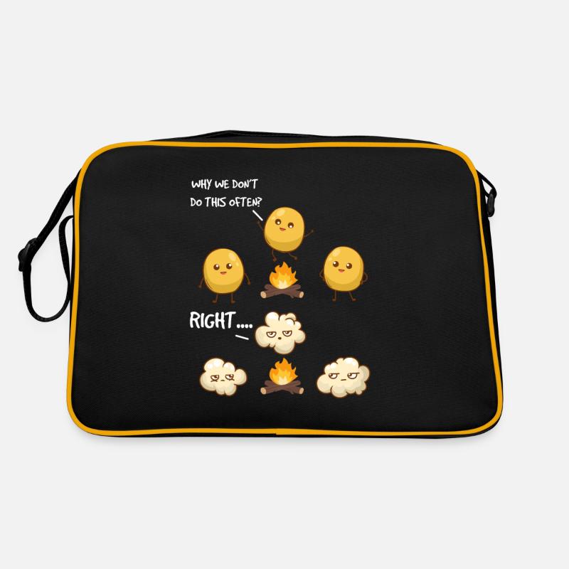 Popcorn Camping Citation Drôle Popcorn Sac Retro