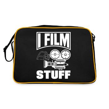 I Film Stuff Filmmaker - Sac Retro - noir/or - Dos