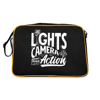 Lights Camera Action Filmmaker - Retro Bag - black/gold - Back