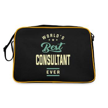 Consultant - Retro Bag - black/gold - Back