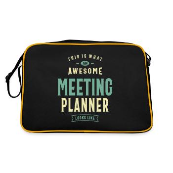 Meeting Planner - Retro Bag - black/gold - Back