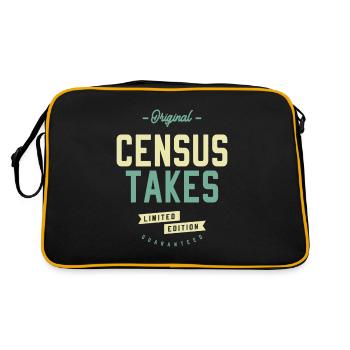 Census Takes - Retro Bag - black/gold - Back