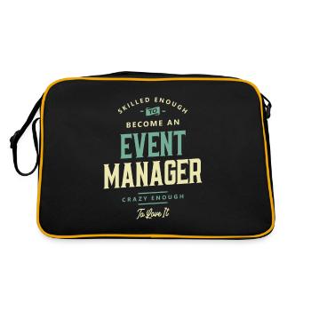 Event Manager - Retro Bag - black/gold - Back