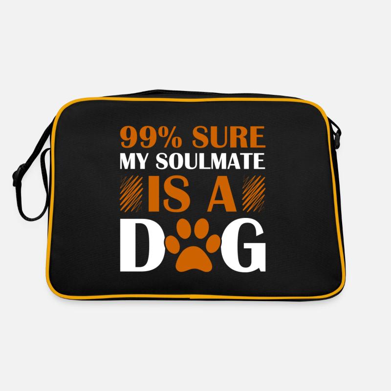 99_ sûr que mon âme sœur est un chien Sac Retro