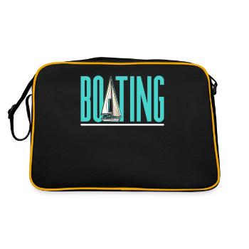 Bateau nautique Yacht Voilier Bateau - Sac Retro - noir/or - Dos