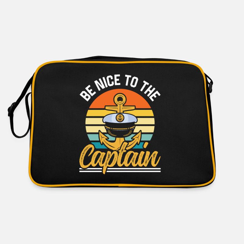 Soyez gentil avec le capitaine Yacht bateau de navigation de plaisance Sac Retro