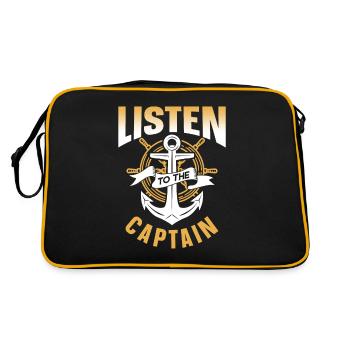 Écoutez le Captain Ship Boating Yacht - Sac Retro - noir/or - Dos