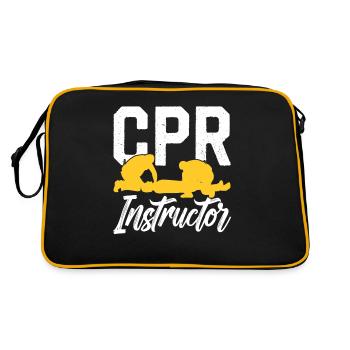 Instructeur de cours de secourisme Enseignant en mesures d’urgence - Sac Retro - noir/or - Dos