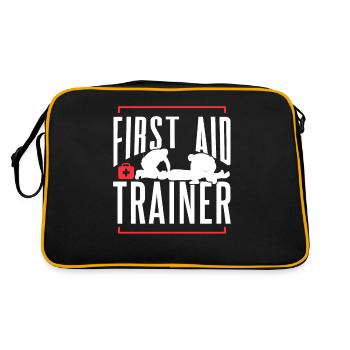Cours d’instructeur de secourisme Enseignant en mesures d’urgence - Sac Retro - noir/or - Dos
