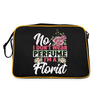 No, I Don't Wear Perfume. I'm A Florist Floristry - Retro Tasche - Schwarz/Gold - Hinten