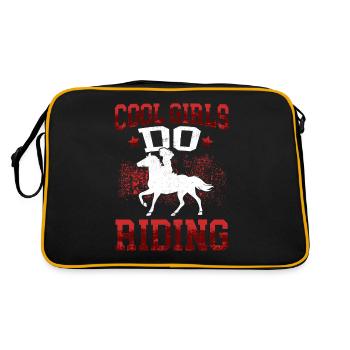 Cool Girls Riding on Horse Rider Rider - Retro Bag - black/gold - Back
