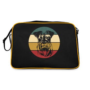Miniature Schnauzer - Retro Bag - black/gold - Back