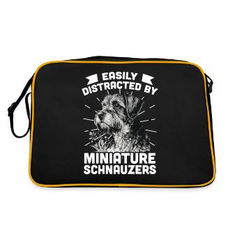 Miniature Schnauzer - Retro Bag - black/gold - Back