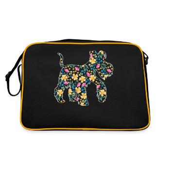 Miniature Schnauzer - Retro Bag - black/gold - Back