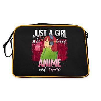 Anime Otaku Weeb - Sac Retro - noir/or - Dos