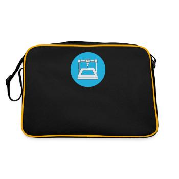 3D Druck Printing CAD PLA Filament 3d drucken - Retro Tasche - Schwarz/Gold - Hinten
