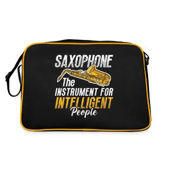Saxophone L’instrument pour saxophoniste - Sac Retro - noir/or - Dos