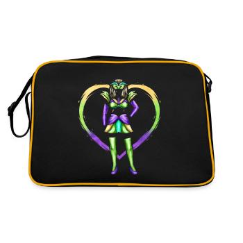 Women Costume With Mask For Mardi Gras - Retro Bag - black/gold - Back
