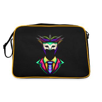 Costume d’homme avec masque pour Mardi Gras - Sac Retro - noir/or - Dos