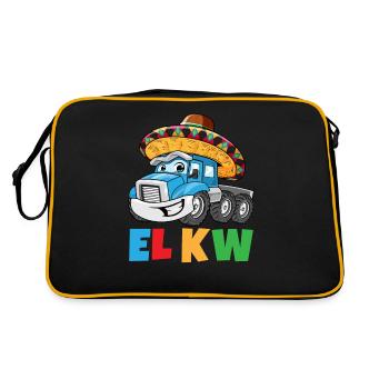 El KW Wordplay Funny Dictons Truck Mexique - Sac Retro - noir/or - Dos