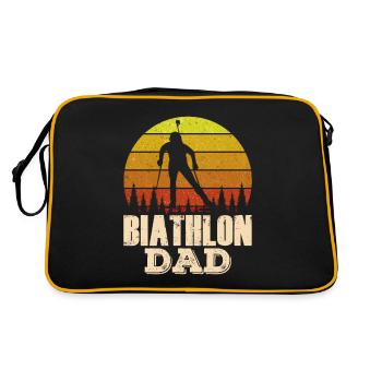 Biathlon Papa Biathlète Sport Biathlons Biathlète - Sac Retro - noir/or - Dos
