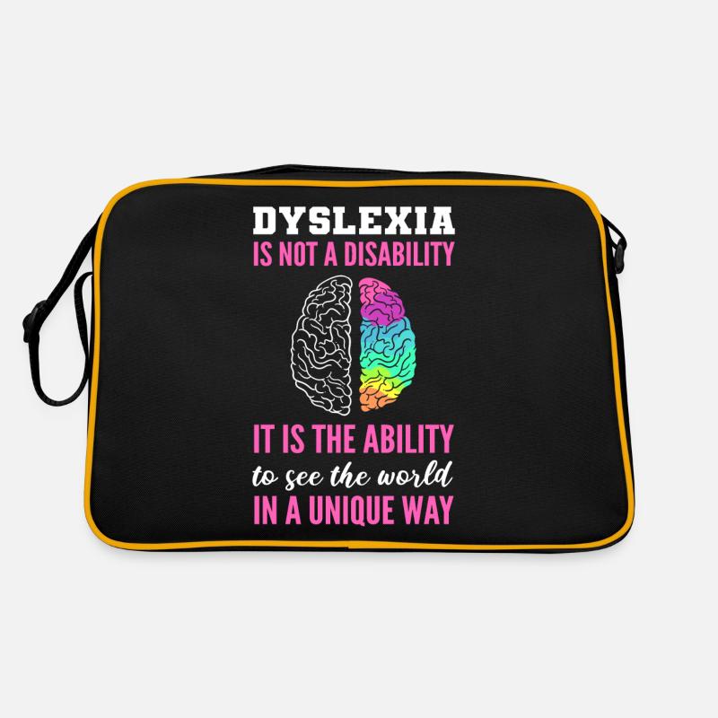 Dyslexia Awareness Dyslexia Warrior Retro Tasche