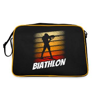 Biathlon Sport Biathlète Biathlète Biathlons - Sac Retro - noir/or - Dos