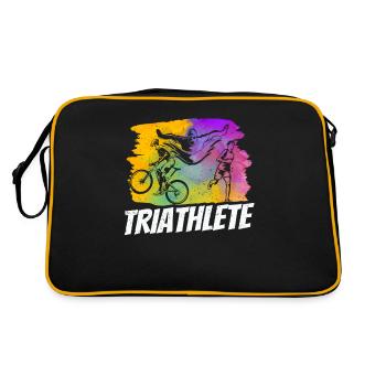 Triathlète Triathlète Triathlons Sport Triathlon - Sac Retro - noir/or - Dos
