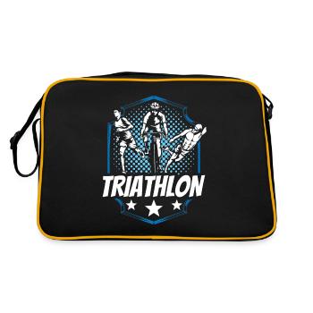 Triathlon Triathlète Sport Triathlète Triathlons - Sac Retro - noir/or - Dos