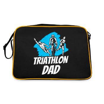 Triathlon Papa Triathlète Triathlons Triathlète - Sac Retro - noir/or - Dos