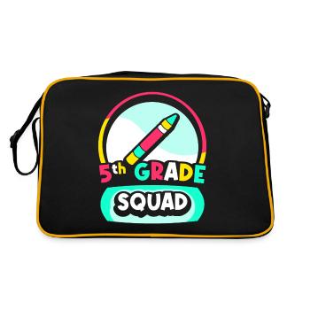 Équipe de 5e année École de cinquième année - Sac Retro - noir/or - Dos