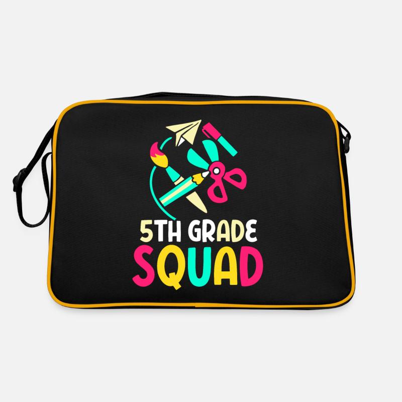 5e année Équipe École Cinquième année Cinquième année Sac Retro