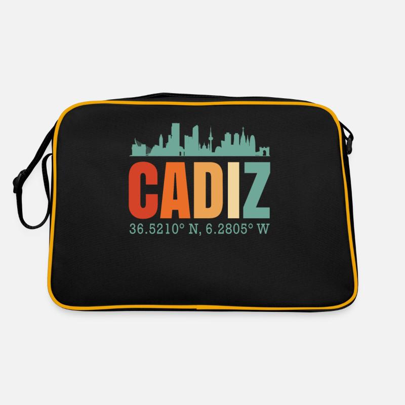 cadiz - Retro Tasche - Schwarz/Gold