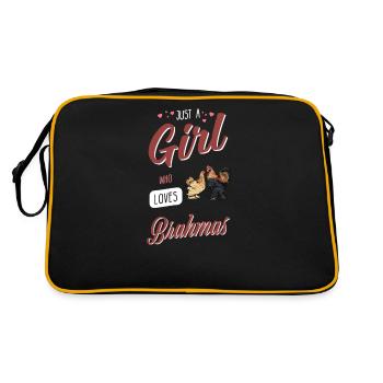 Brahma Chicken I Chicken Poultry Motif for - Retro Bag - black/gold - Back