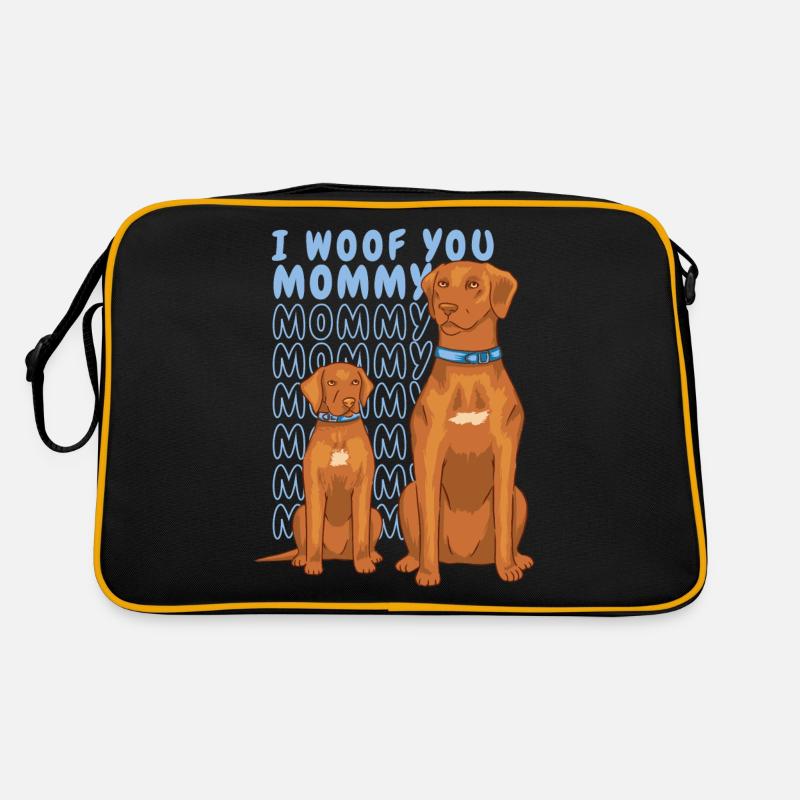 Ich wuff dich Mami Retro Tasche