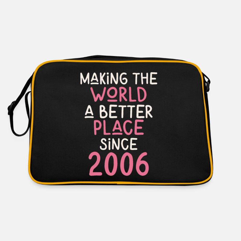 Making the World a better place since 2006 Retro Tasche