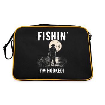 Fishin Je suis accro - Sac Retro - noir/or - Dos