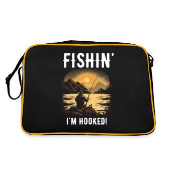 Fishin Je suis accro - Sac Retro - noir/or - Dos