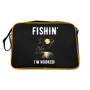 Fishin Je suis accro - Sac Retro - noir/or - Dos