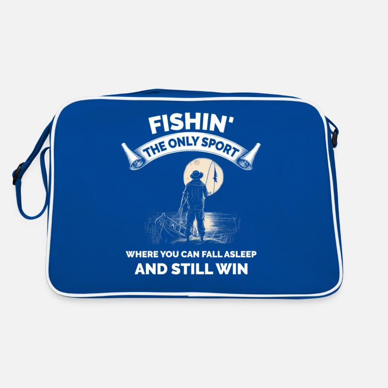 Fishin The Only Soort Where You Sleep and Win Retro Bag