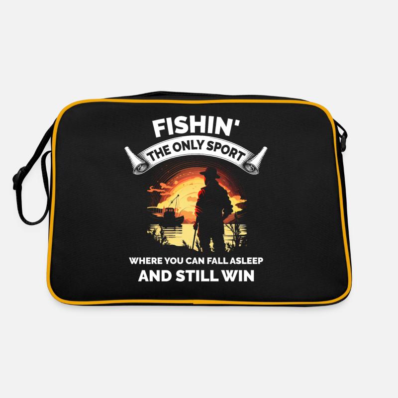 Drôle de pêcheur pêcheur Sac Retro