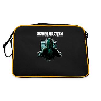 Breaking The System One Byte At A Time for Ethical - Retro Tasche - Schwarz/Gold - Hinten