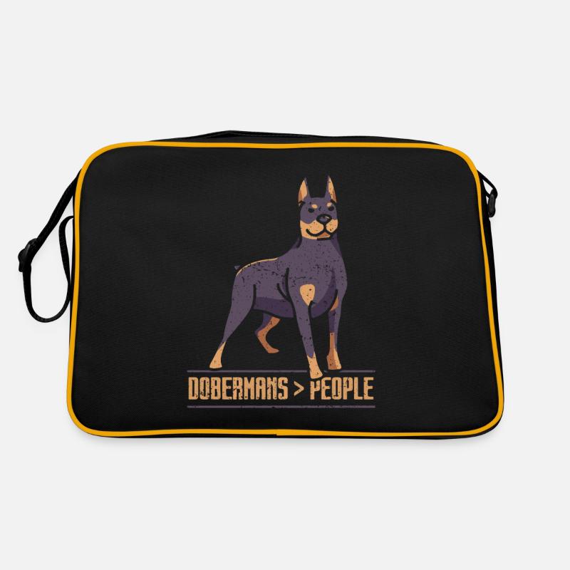 Dobermänner > Menschen Hunde Dobermann Doberman Retro Tasche