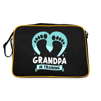 Grandpa In Education Sweet Grandparents First Time - Retro Bag - black/gold - Back