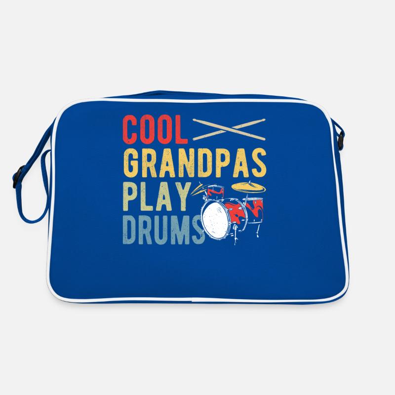 Cool Grandpas Play Drums Drummer Percussionist Retro Tasche