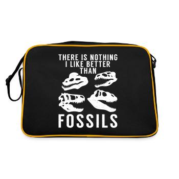 Dinosaur Gift Dino Lover Gift - Retro Bag - black/gold - Back