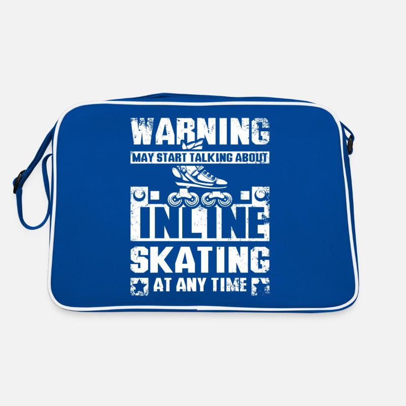 May start talking about inline skating at any time Retro Tasche