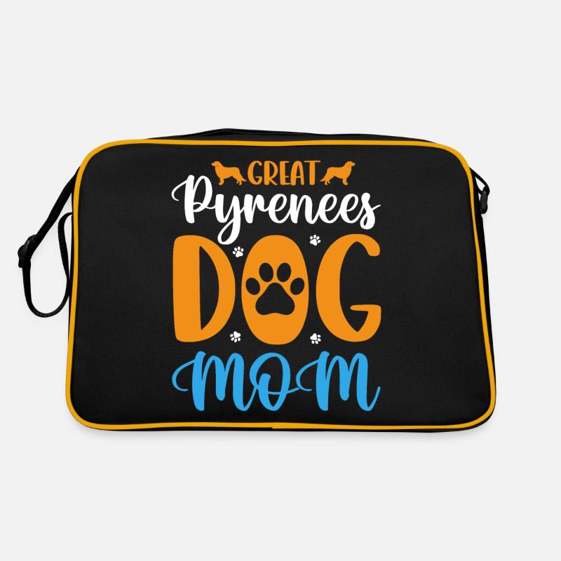 Great Pyrenees Hundemama Retro Tasche