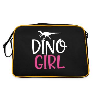 Dinosaur Gift Dino Lover Gift - Retro Bag - black/gold - Back